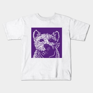 Terrier with scarf Kids T-Shirt